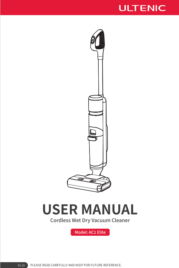 Ultenic AC1 Elite Cordless Wet Dry Vacuum Cleaner